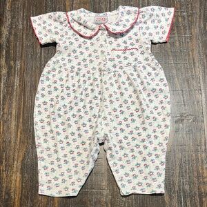 Vintage flowered romper